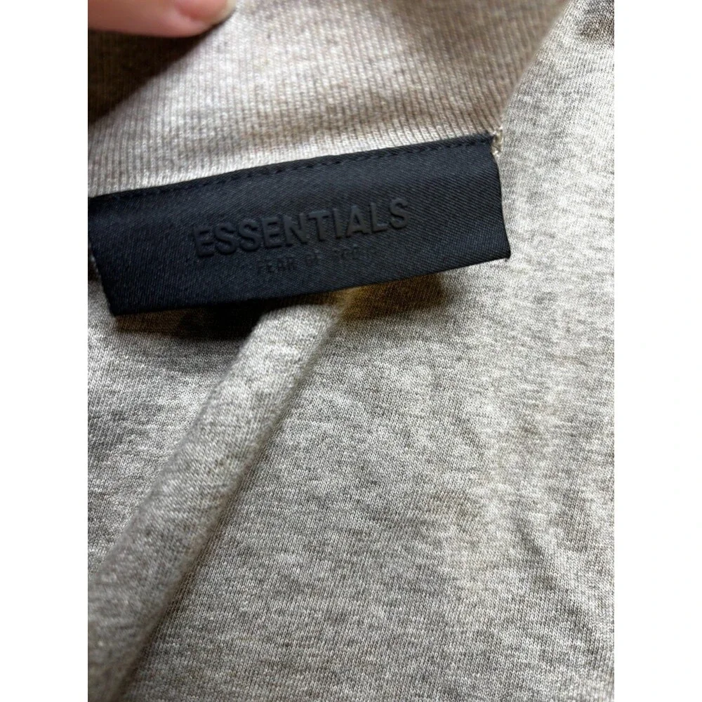 Fear of God Essentials Mens XXL Oatmeal Heather Long Sleeve Shirt FOG Cotton - Picture 2 of 12